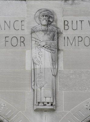 알렉산드리아의 성 치릴로_photo by Lawrence OP_on the facade of the Basilica of the National Shrine of the Immaculate Conception_Washington DC.jpg